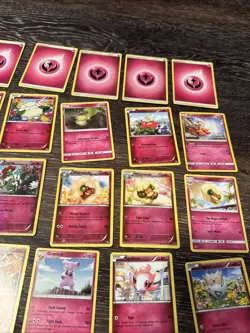 40 LOT Pokemon Cards DISCONTINUED FAIRY PINK Lot 3 Holos Rare TCG ALL DIFFERENT - Image 4