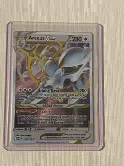 Pokemon TCG: SWSH Brilliant Stars Metal Promo Card - Arceus VSTAR (123/172) - Image 1
