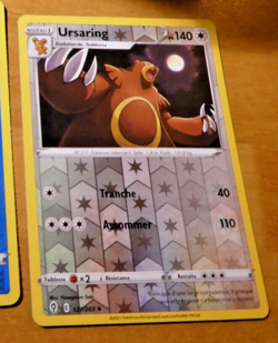 POKEMON FRANCAISE CARD REVERSE HOLO CARTE Ursaring 127/203 EB07 FR NEUF MINT - Image 1