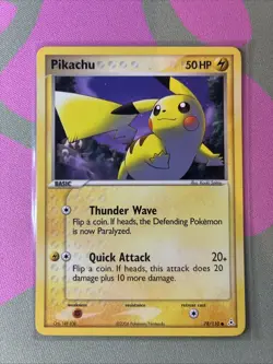 Pokemon Pikachu TCG Holon Phantoms Card 78/110 Regular Common - Image 1