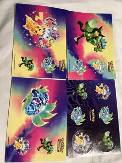 Pokemon Surging Sparks Sheets Of Stickers - Image 1