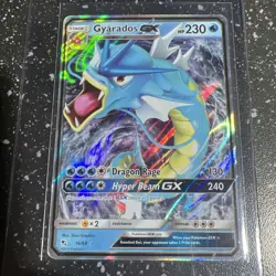 ULTRA RARE Gyarados GX 16/68 Pokemon Sun & Moon Hidden Fates Holo Foil - NM C47 - Image 1