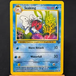Seaking - 46/64 - Jungle Set - 1st Edition - Uncommon - Pokemon - WOTC - Played - Image 1