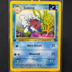 Seaking - 46/64 - Jungle Set - 1st Edition - Uncommon - Pokemon - WOTC - Played - Image 3