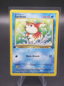 Pokemon TCG Goldeen Jungle 53/64 Regular 1st Edition Common - Image 1