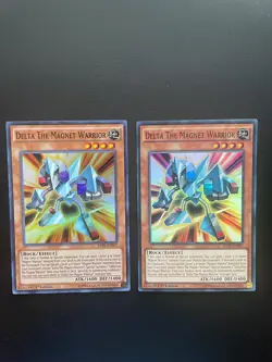 Yugioh Delta the Magnet Warrior RATE-EN097 1st Edition Super Rare Damaged X2 - Image 1