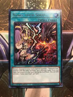 *** STAKE YOUR SOUL *** 1ST EDITION PRISMATIC SECRET RARE MP24-EN142 YUGIOH! - Image 1
