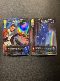 Darth Sidious & Obi-Wan Kenobi - Star Wars Unlimited Gift Box Promo Cards 2 & 3 - Image 1