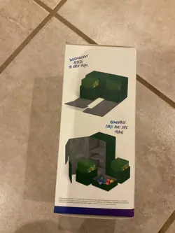 Ultimate Guard Deck Box Twin Flip N Tray XenoSkin 200+ Green Card Dice Container - Image 3