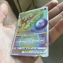Pokemon Card Unown VSTAR 199/195 Secret Rainbow Rare Silver Tempest Near Mint - Image 3