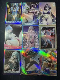Waifu Bikini 9 x Goddess Doujin Cards Genshin Impact Under The Nightgown #2 - Image 1