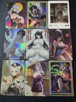 Waifu Bikini 9 x Goddess Doujin Cards Genshin Impact Under The Nightgown #1 - Image 1