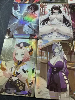 Waifu Bikini 9 x Goddess Doujin Cards Genshin Impact Under The Nightgown #1 - Image 5