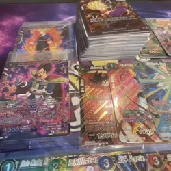 100+ Dragon Ball Super Cards Bundle SPR Sealed Promos Foils Anniversary Sleeves - Image 2