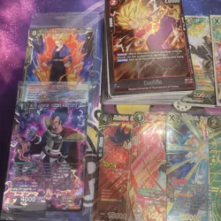 100+ Dragon Ball Super Cards Bundle SPR Sealed Promos Foils Anniversary Sleeves - Image 3