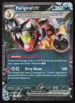 Farigiraf ex - 108/162 - Tera Double Rare - Temporal Forces - Pokemon Card - Image 1