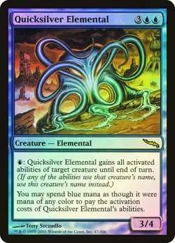 MTG FOIL Quicksilver Elemental - Mirrodin #47 - Image 1