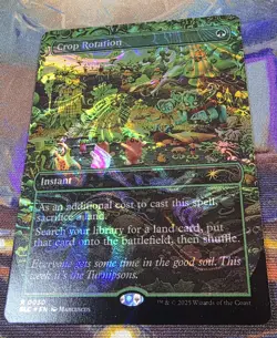 1x HALO FOIL Crop Rotation MTG Encyclopedia Of Magic Secret Lair NM - Image 1