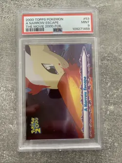 Pokemon Topps Movie 2000 A Narrow Escape Holo Foil 53 PSA 9 Mint Low Pop 🔥 - Image 1