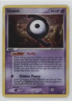 Unown Holo Pokemon EX Unseen Forces Inserts #Z 2005 - Image 1