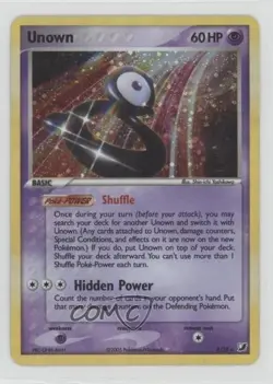 Unown Holo Pokemon EX Unseen Forces Inserts #B 2005 - Image 1