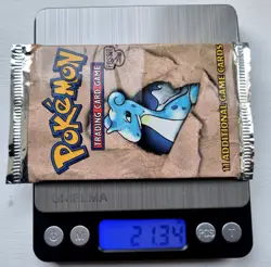 HEAVY Pokemon Fossil Booster Pack Unlimited Factory Sealed Lapras - Image 1