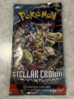 Pokemon TCG: Stellar Crown Booster Pack Sealed 820650853258 - Image 1