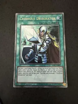 EURO Crossout Designator - RA02-EN063 - Quarter Century Secret Rare - 1st LP - Image 1