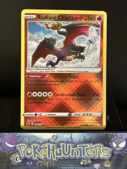 Pokemon Card Radiant Charizard 020/159 Crown Zenith Rare Reverse Holo Near Mint - Image 1