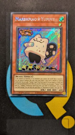 DOOD-EN024 Marshmao?Yummy Secret Rare 1st Edition YuGiOh Card - Image 1