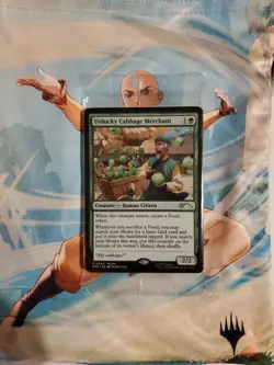 MTG magic cards 1x Unlucky Cabbage Merchant promo 0003 Avatar TLA Unique & Misc - Image 2