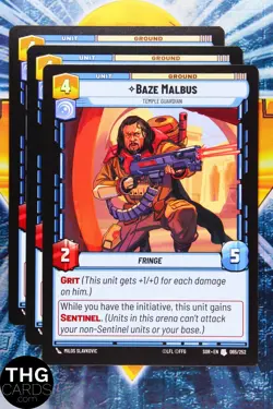 Baze Malbus 065/252 Uncommon Star Wars Unlimited Card Playset - Image 1