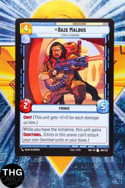 Baze Malbus 065/252 Uncommon Star Wars Unlimited Card Playset - Image 2