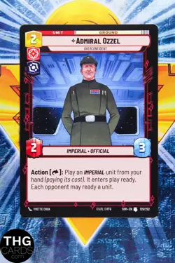 Admiral Ozzel 129/252 Uncommon Star Wars Unlimited Card Playset - Image 2