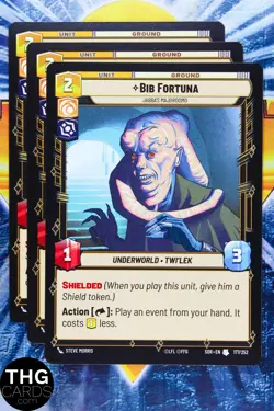 Bib Fortuna 177/252 Uncommon Star Wars Unlimited Card Playset - Image 1