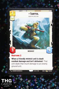 Tarfful 250/262 Rare Star Wars Unlimited Card SHD - Image 1