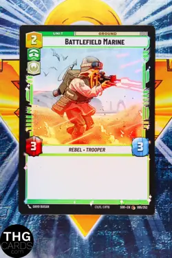 Battlefield Marine 095/252 Common Foil Star Wars Unlimited Card - Image 1