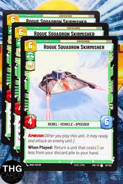 Rogue Squadron Skirmisher 101/252 Uncommon Star Wars Unlimited Card Playset - Image 1