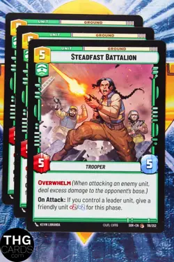 Steadfast Batallion 116/252 Common Star Wars Unlimited Card Playset - Image 1