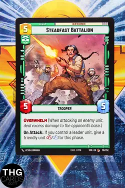 Steadfast Batallion 116/252 Common Star Wars Unlimited Card Playset - Image 2