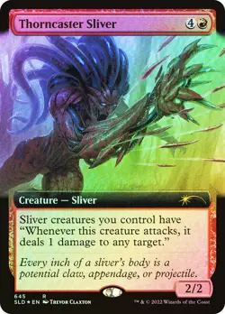 MTG FOIL Thorncaster Sliver Secret Lair Extended Art - Secret Lair #645 - Image 1