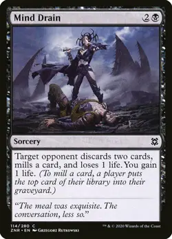 FOIL Mind Drain | MtG Magic Zendikar Rising | English | Near Mint-Mint (NM-M) - Image 1