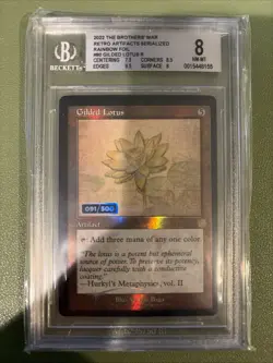Gilded Lotus Rainbow Foil Serial /500 MtG | The Brothers War | BGS 8 NM - Image 1