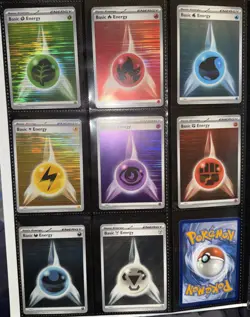 Pokemon TCG Reverse Holo Energy Full Set Black Bolt & White Flare + FREE ex - Image 1