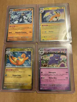 Pokemon TCG Sam's Club 151 4 Mini Tin Promos NM Sleeved And Top Loaded Cosmos - Image 1