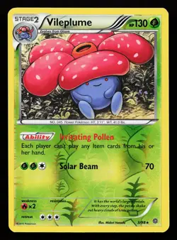 Vileplume 3/98 Reverse Holo Rare Ancient Origins Pokemon Card - Image 1