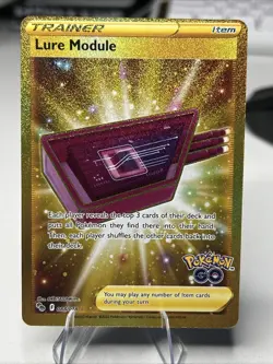 Pokemon TCG Lure Module Holo Secret Rare Gold Card Pokemon Go 088/078 OC NM - Image 1