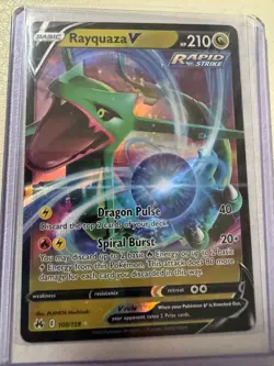 BIG Rayquaza Pokemon Card Lot M/NM #102 100 111 Full Art SIR VMax Rare Holo - Image 3