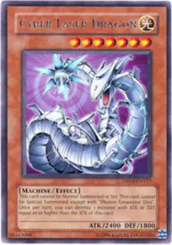 Yugioh! HP Cyber Laser Dragon - DR04-EN127 - Rare - Unlimited Edition Heavily Pl - Image 1