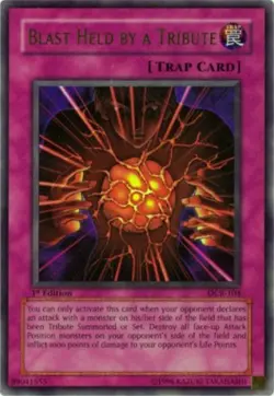 Yugioh! LP Blast Held by a Tribute - DCR-104 - Ultra Rare - Unlimited Edition Li - Image 1